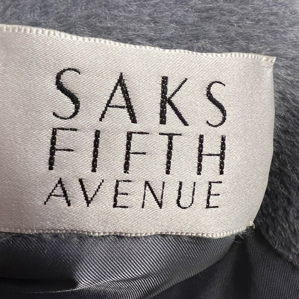 SOLD CINZIA ROCCA Saks Fifth Avenue Piacenza Baby Llama Luxury Trench Coat Sz XL - Picture 5 of 7